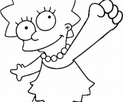 Lisa Simpson coloriage