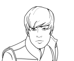 Justin Bieber coloriage