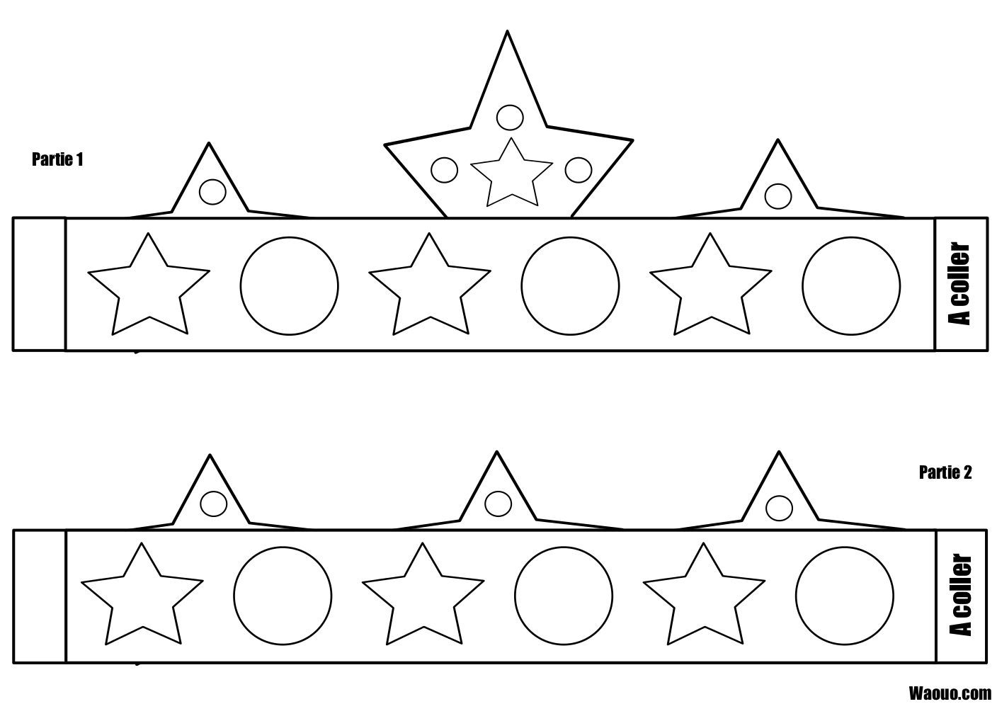 Couronne des rois coloriage