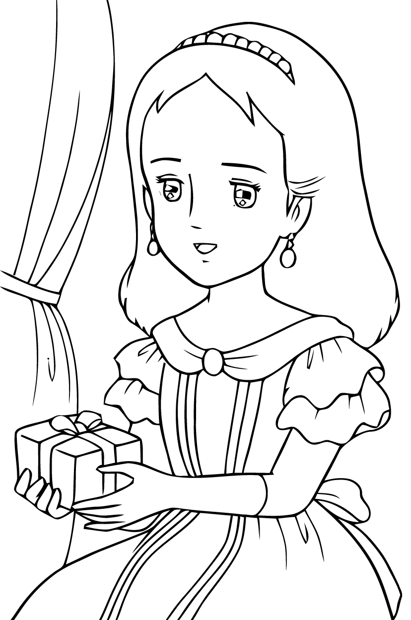 Coloriage Princesse Sarah