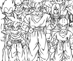 Coloriage Dragon Ball Z