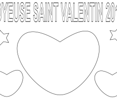 Coloriage Saint Valentin 2014