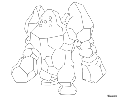 Coloriage Regirock