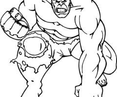 Coloriage Hulk